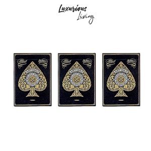 (3) Theory 11 Black Artisan Playing Cards 3-PACKS